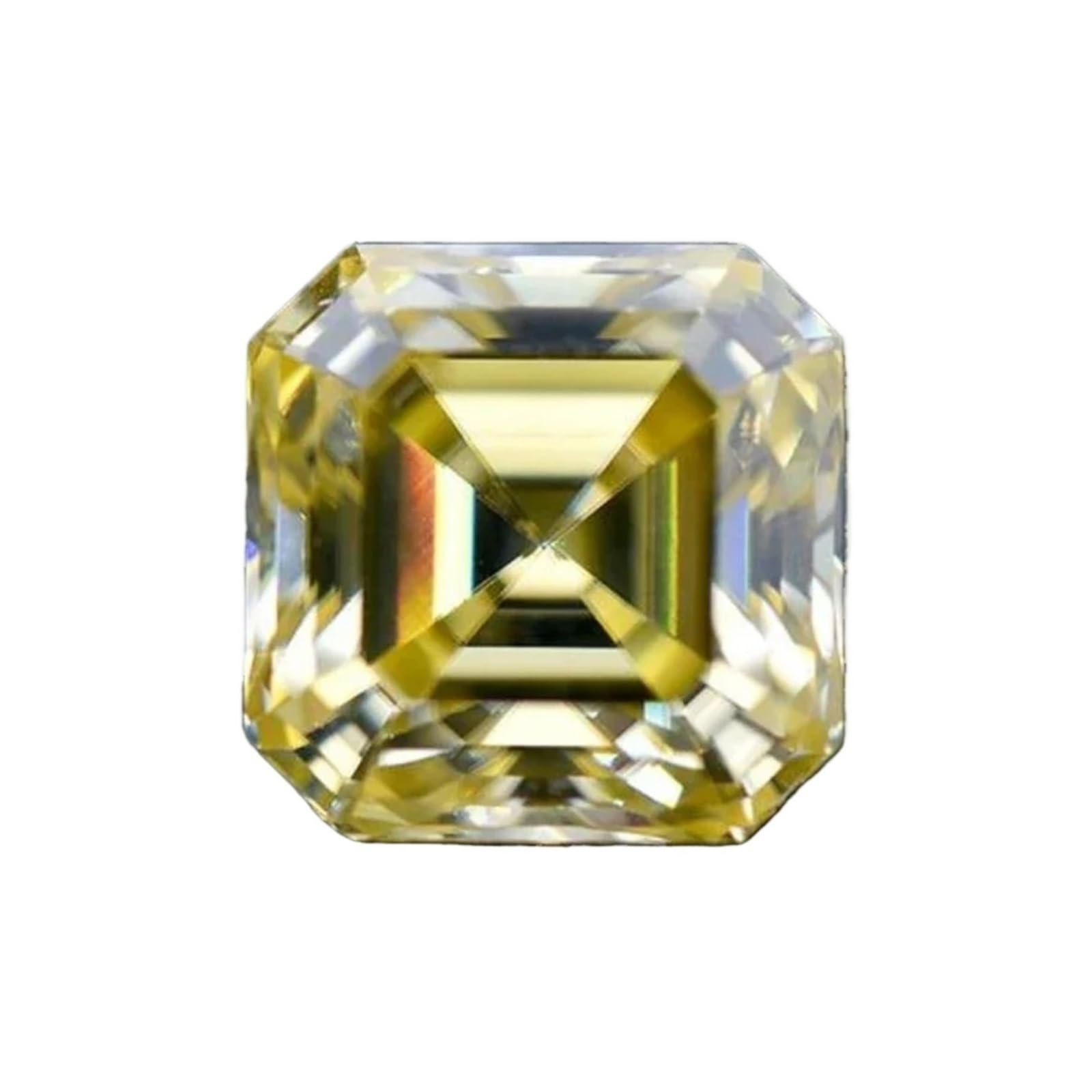 Moissanite Asscher de laboratoire 3ct éclat éternel pour création joaillerie de luxe
