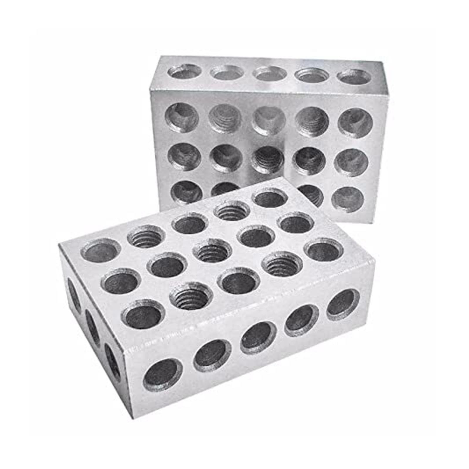 2 szt. Stal hartowana 1 3 bloki, precyzyjne narzędzie dla mechanika 0,0001 cala z 23 otworami, 25 50 75 mm(1-2-3 Inch)