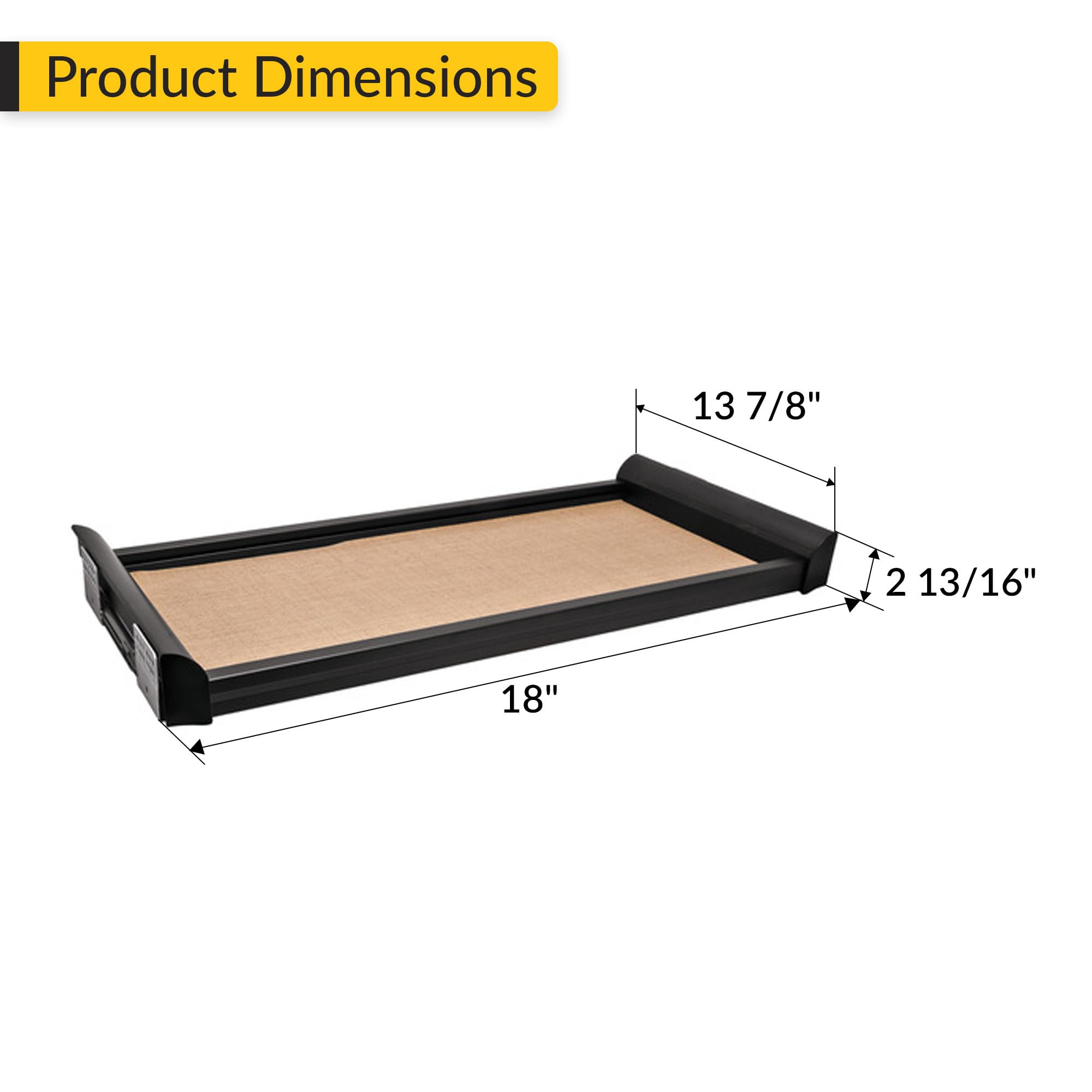 Brixwell QHH3-001 Pull Out Shelf 18