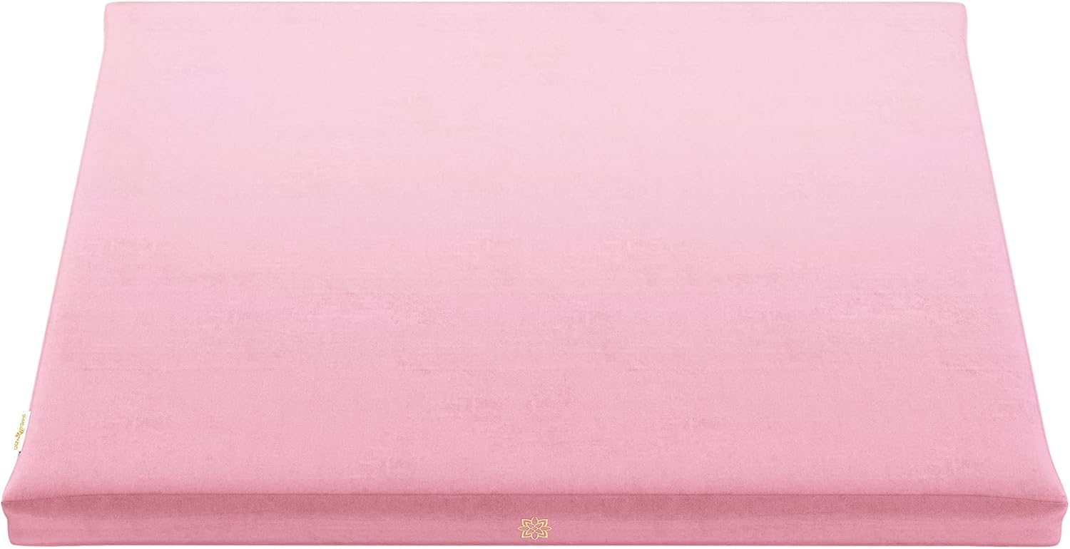 Mindful and Modern Velvet Zabuton (Blush Pink)