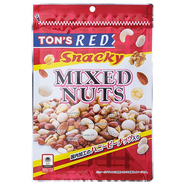 東洋ナッツ トン 素焼きミックスナッツ 325g(13g×25袋)×8箱入｜ 送料