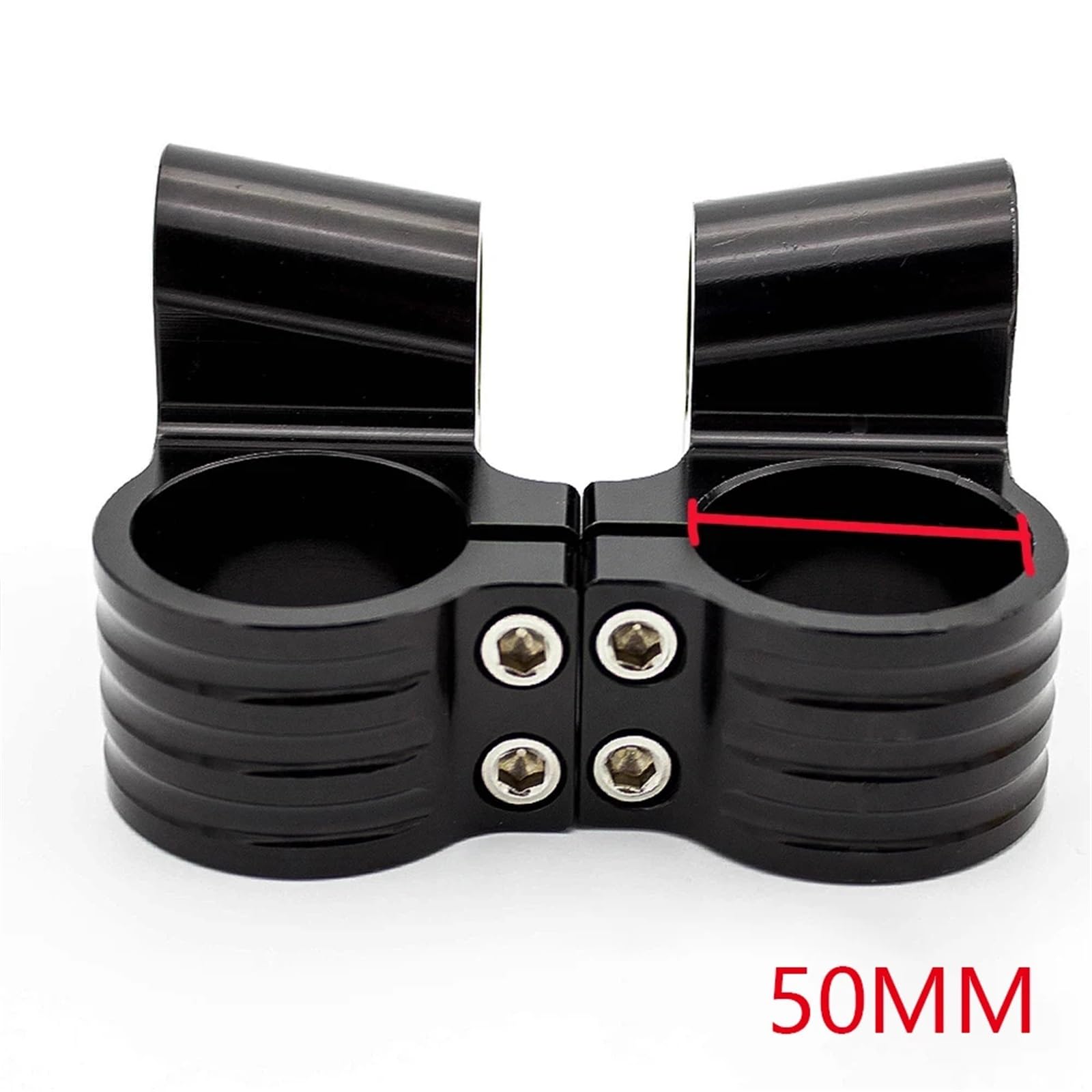 Moto Manubrio Riser Manubrio Riser Moto In Alluminio CNC Clip-on Manubrio Forcella Clip Manubrio Moto Manubrio Universale Da 7/8 "22mm Riser Manubrio Moto (Colore : Black Part)