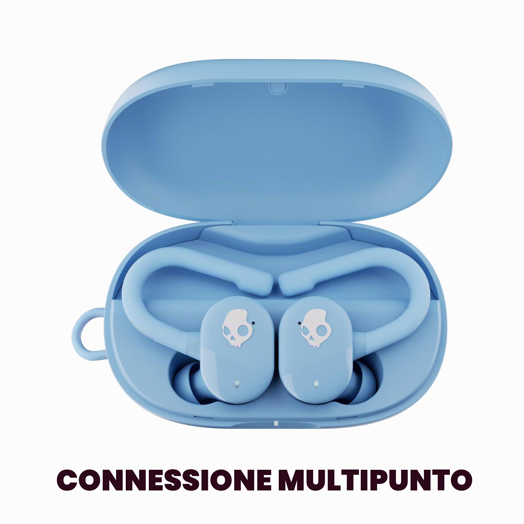Skullcandy Push Play Active Auricolari Wireless Bluetooth In-Ear con Microfono, 34 Ore di Autonomia, Modalità Stay-Aware, Compatibili con iPhone e Android, Preppy Summer