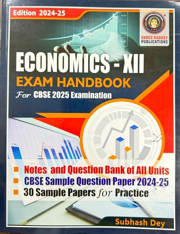 Exam Hand Book Economics XII for 2025 Examinatio By Subhash Dey, CBSE sample papers Paperback