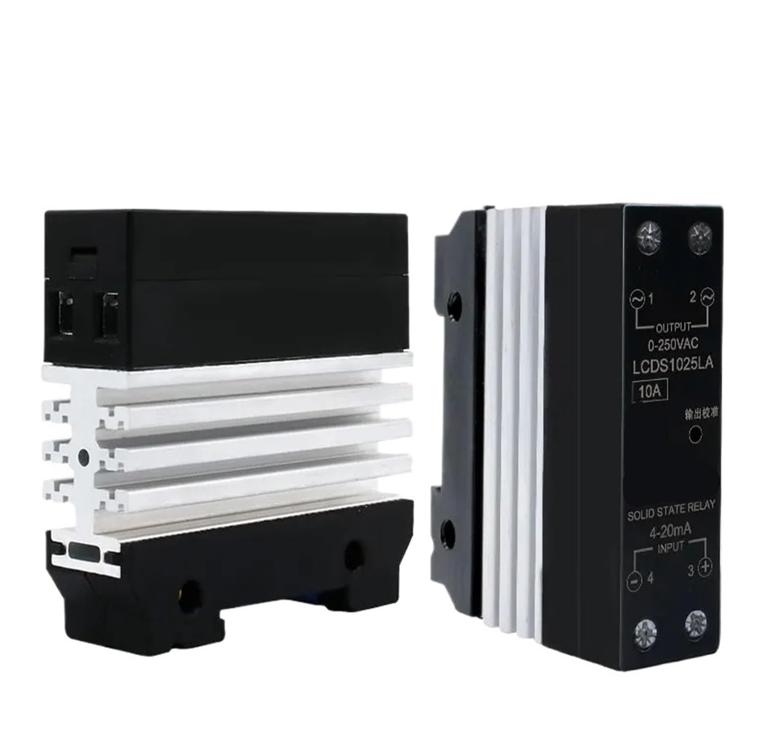 Relais statique monophasé extra-plat à radiateur intégré 50A 0-5V