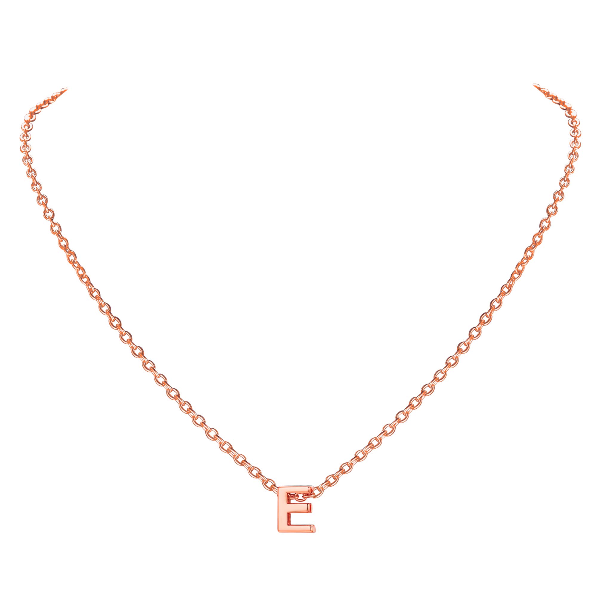 Suplight Plata de Ley 925 Alfabeto 26 Letras Capitales de Nombres, Collares Pendientes Minimalistas de Mujeres Muchachas, Regalo de San Valentín Cumpleaños