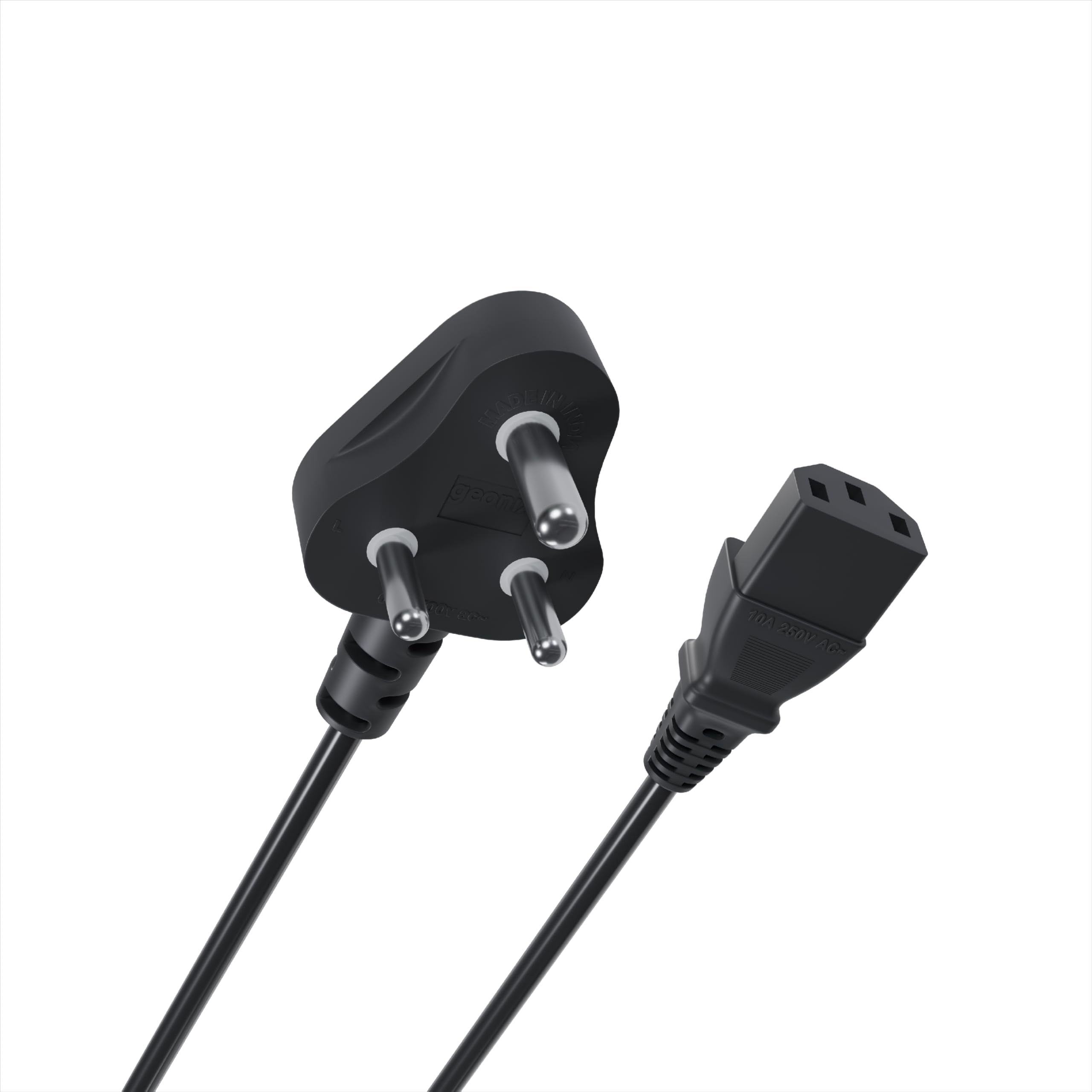 Geonix 1.5 Meter Computer Power Cable Cord for Desktops PC