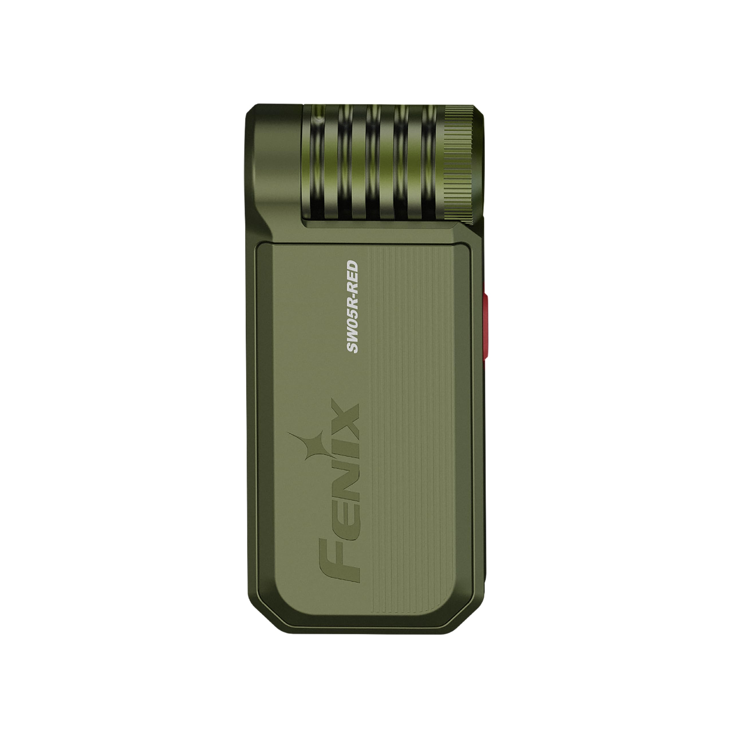 Fenix SW05R-Corpo rosso, verde | LED bianchi e rossi | Torcia ricaricabile per ispezione e sicurezza | 150 lumen | 39 m | 49 ore max | 3 livelli di luce bianca | Luce rossa da 10 lumen | Testa rotante