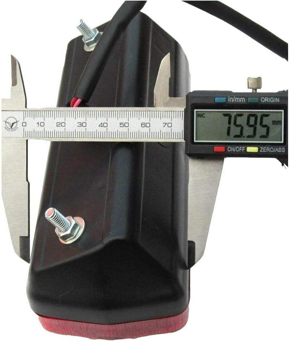 Gruppo luci Posteriori per fanali Posteriori con lampadine 12v Sostituzione per Trattore Massey Ferguson 230 240 250 265 275 290 298 365 375 390 398 399 560 575 565 59 e 595 (Marrone)
