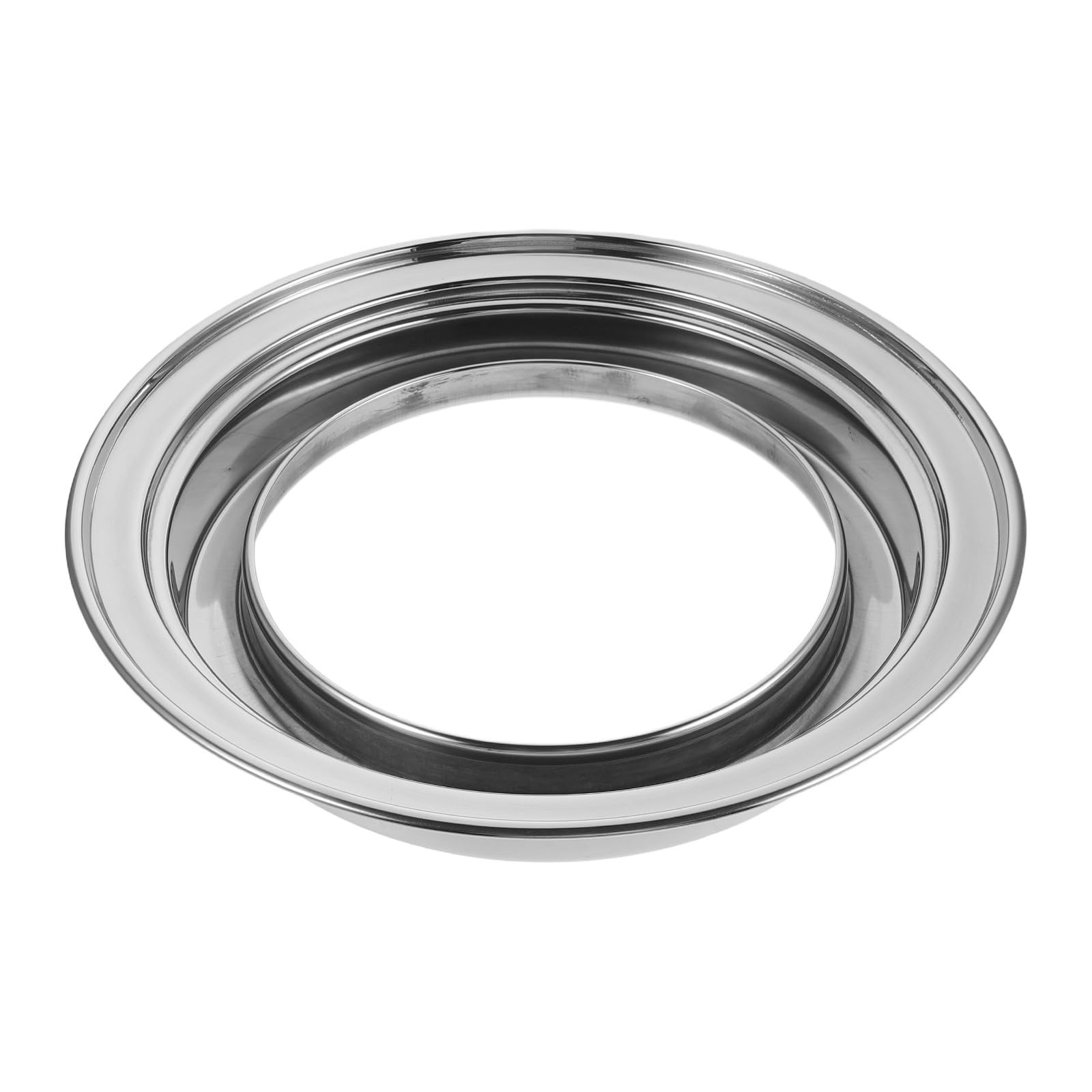 INOOMP Vaschetta raccogligocce in Acciaio Inox per Barbecue, Anello per