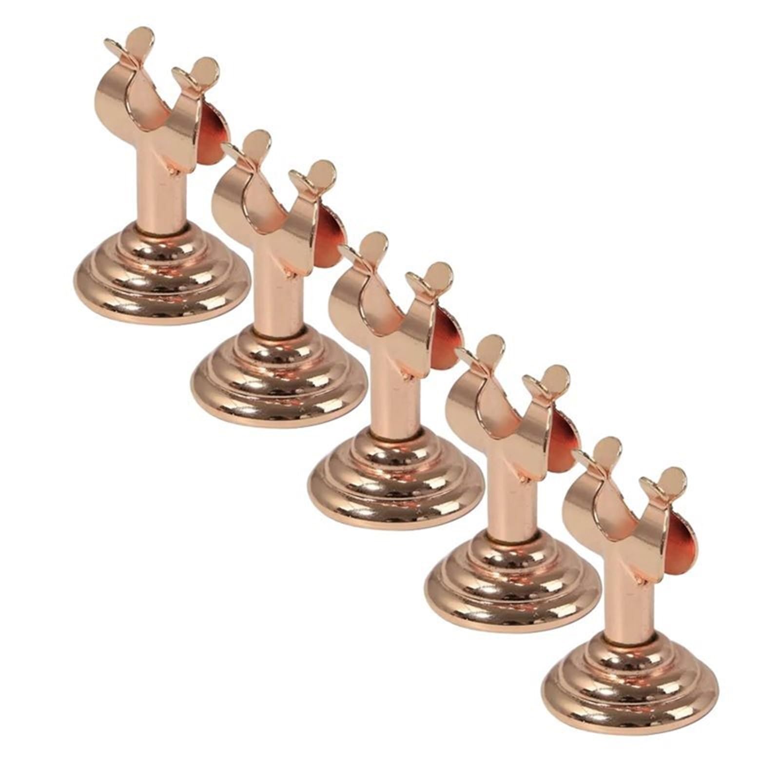 30 pezzi in acciaio inossidabile a forma di U mini tavolo con numero posto titolare della carta supporto for menu for la decorazione casa del ristorante nozze