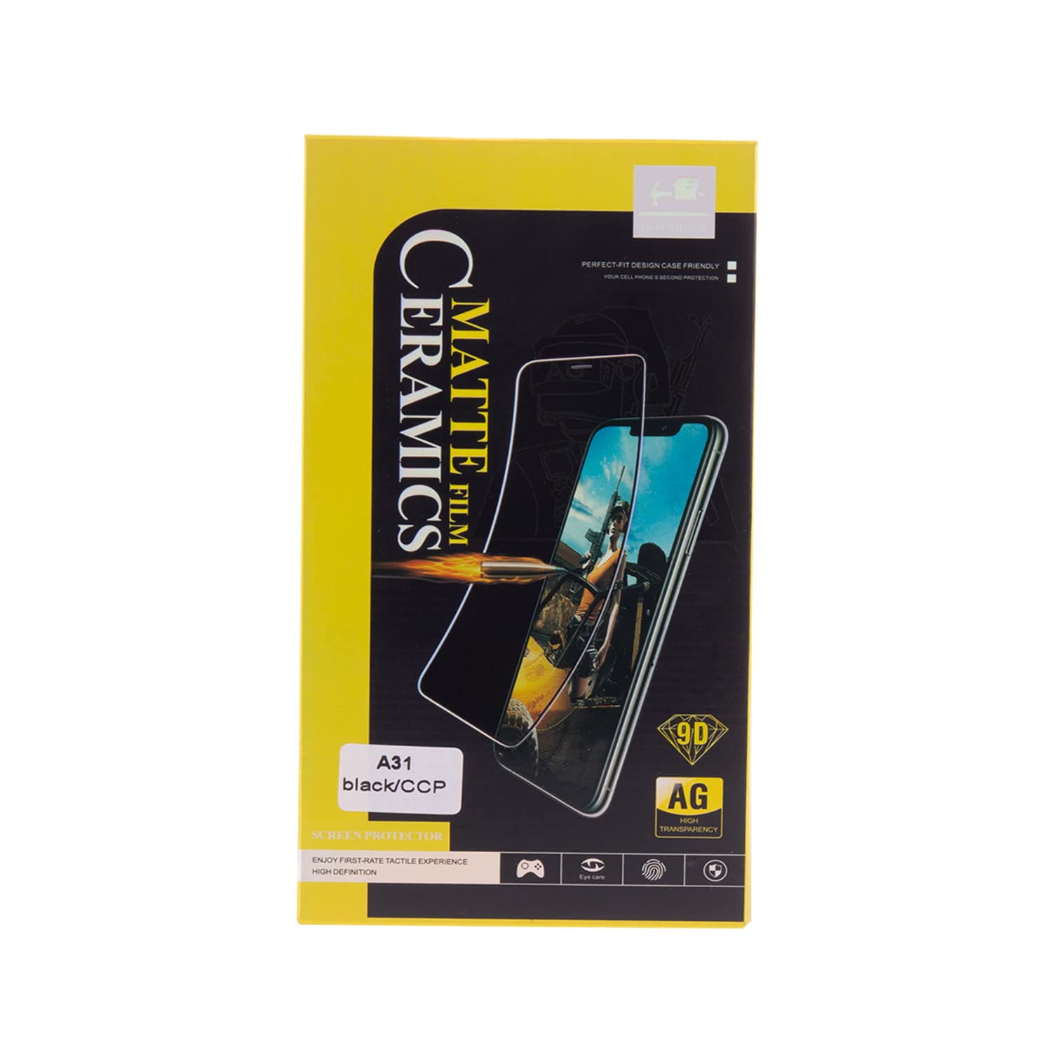 Muzz Samsung Galaxy A31 Matte Screen Protector Anti-Glare Anti-Fingerprint 3D Touch, Matte Finish Surface ceramic film Samsung A31 Ceramics Matte