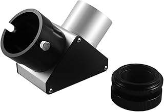 Astromania 2" SCT 90-Degree Mirror Diagonal with 93% reflectivity Across Visible Spectrum - fits Rear Cells of Schmidt-Cassegrain telescopes and Includes an Adapter to use with Refractor telescopes
