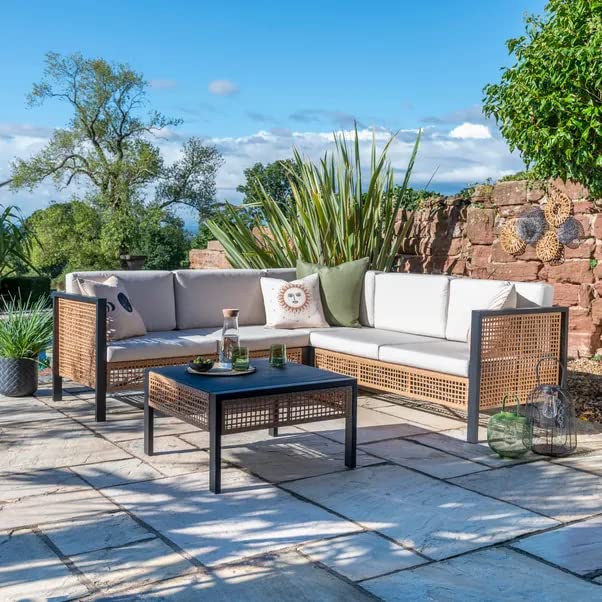 Mymigos Seater Corner Sofa Set for Outdoor Garden/Balcony Home and Living  Room Rope Patio Conversation Sets