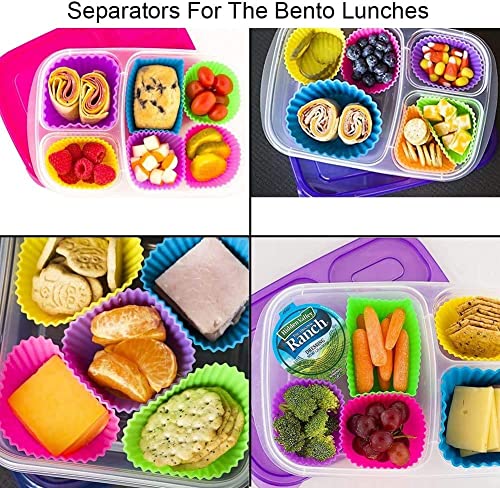 Foto von Cupcake-Formen, 24 Stück wiederverwendbare Silikon Backformen Muffin-Formen