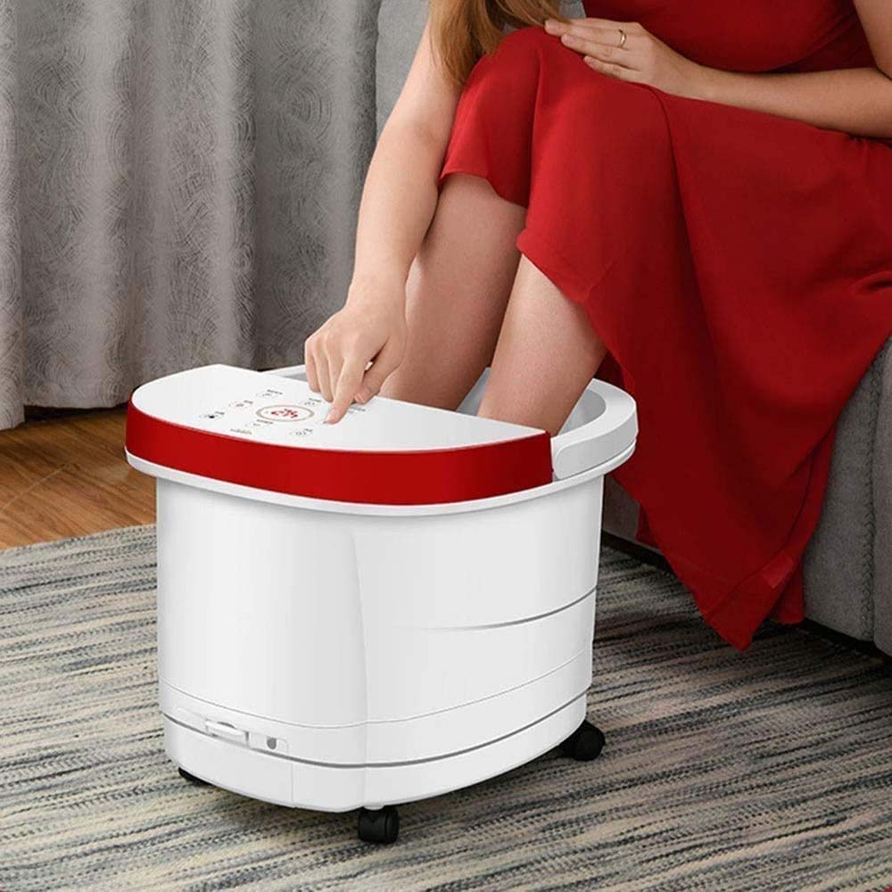 Foot Spa/Bath Massaggiatore di Calore, Bubbles, e Vibrazioni, Digitale Controllo della Temperatura, masssage Rulli con la digitopressione Massaggio Punti, lenire i Piedi Multifunzionale Massag