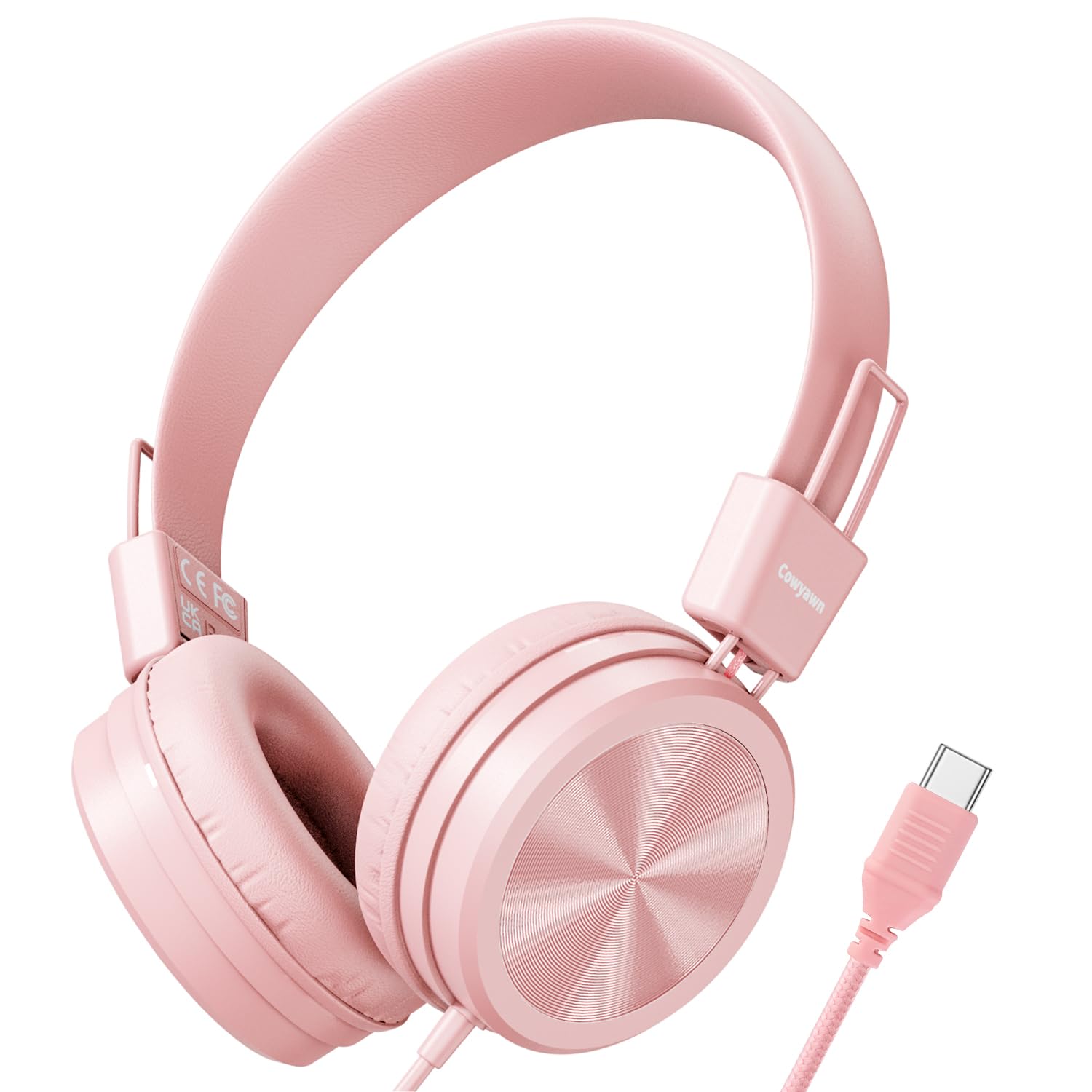 Amazon.co.jp: Cowyawn USB Type C 子供用ヘッドフォン 学校用 94dB