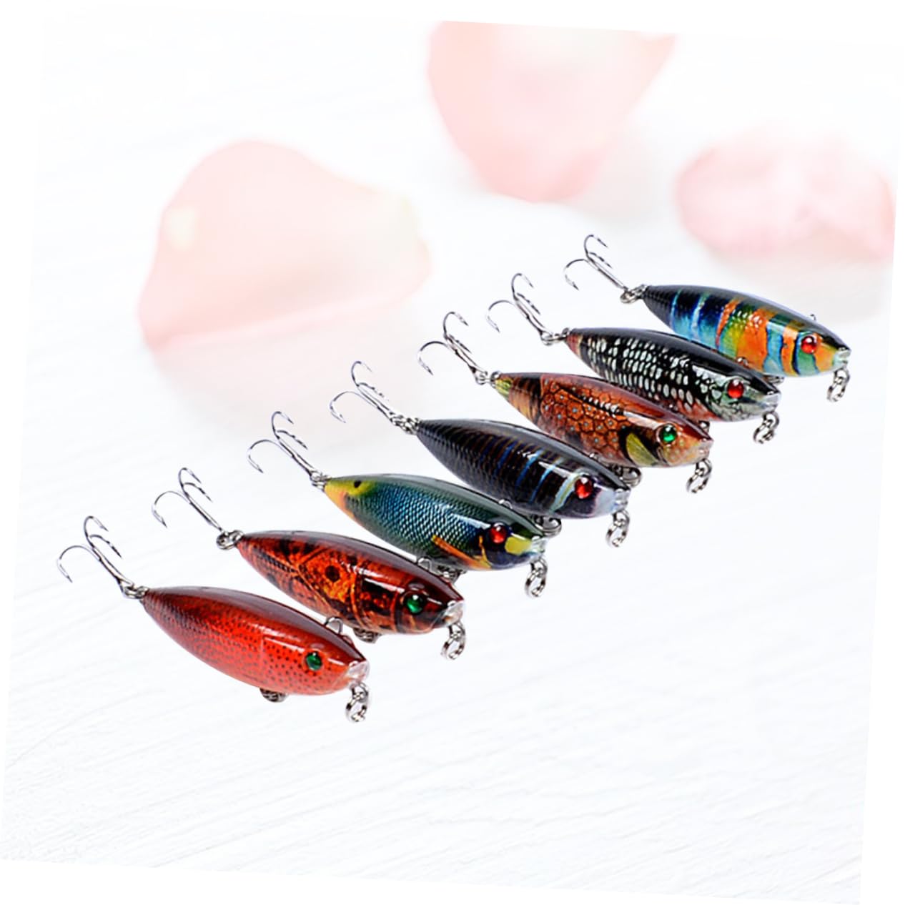 Appâts Durs Crayon Flottant Leurre De Basse Kit De Leurre De Pêche Matériel De Pêche Leurres De Basse Lys De Pêche Appâts Flottants Appâts Réalistes