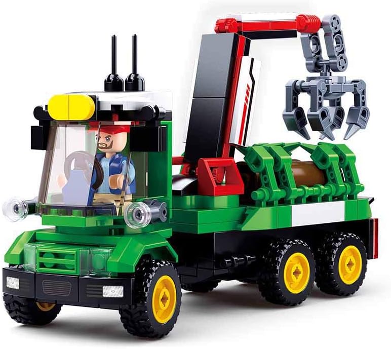 Sluban LOG TRAILER LARGE (209pcs), Multicoloured, Groß