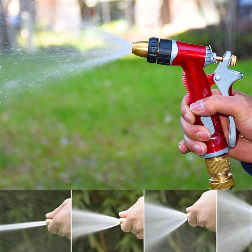 Pistola rociadora de agua de alta presión, lavadora de coches, manguera, boquilla de rociador de jardín, pistola de agua de limpieza de espuma, aluminio duradero(3-Pack)