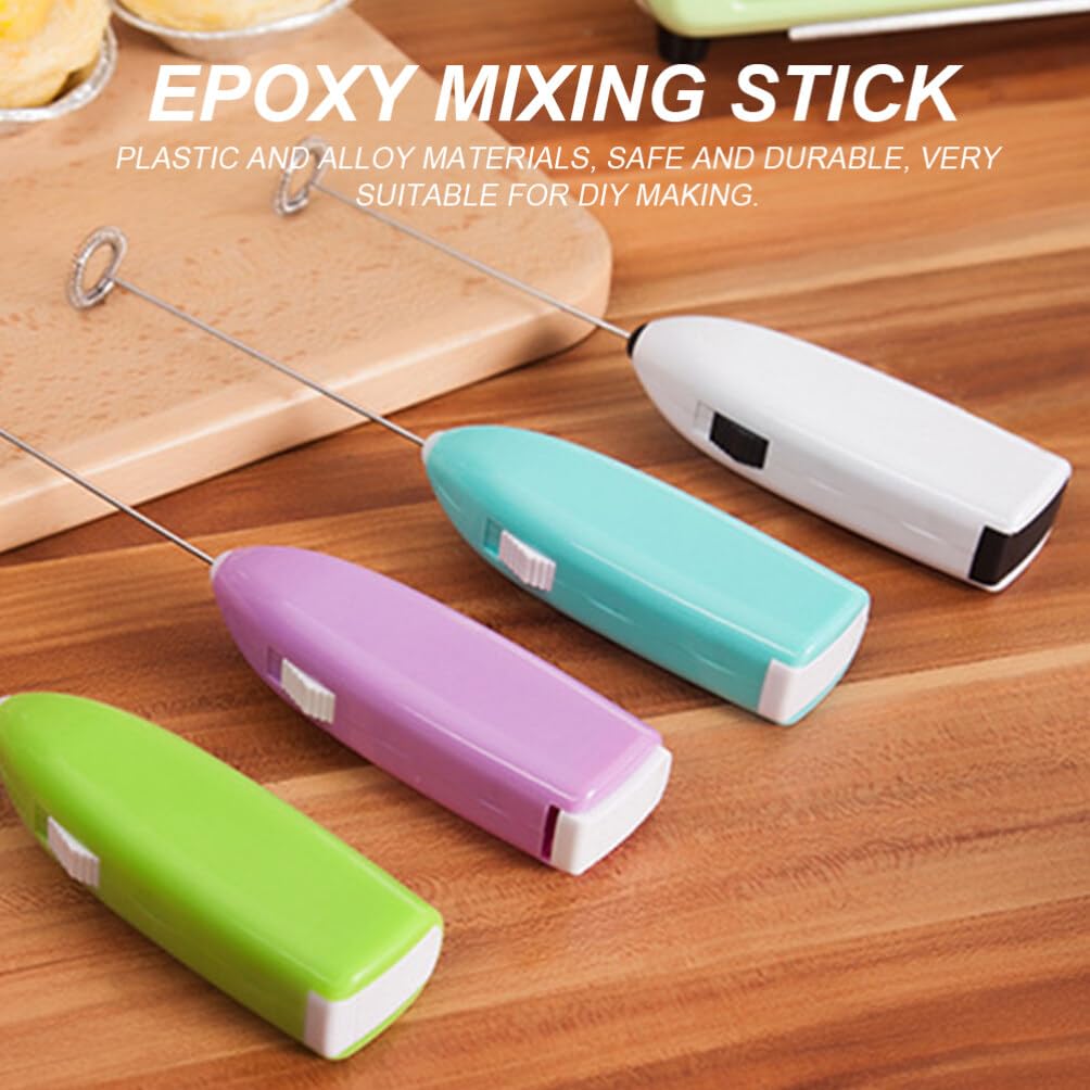 Cabilock Diy Epoxy Mixing Stick Electric Hand Blender 3pcs Set Resin Stirring Tool No Battery for Cooking