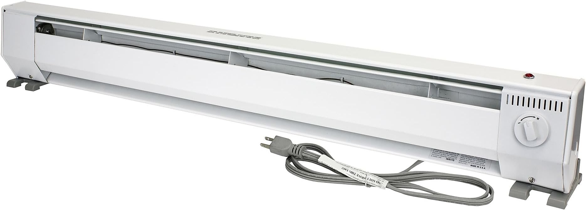 King KP1210 1000-Watt 120-Volt 4-Foot Portable Baseboard Heater, Bright White