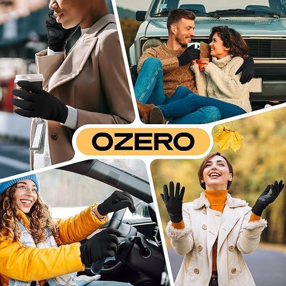 OZERO Winter Gloves for Men Women - Touchscreen Windproof Gloves for Cold Weather Snow Gloves Liner Thermal Warm - Image 8