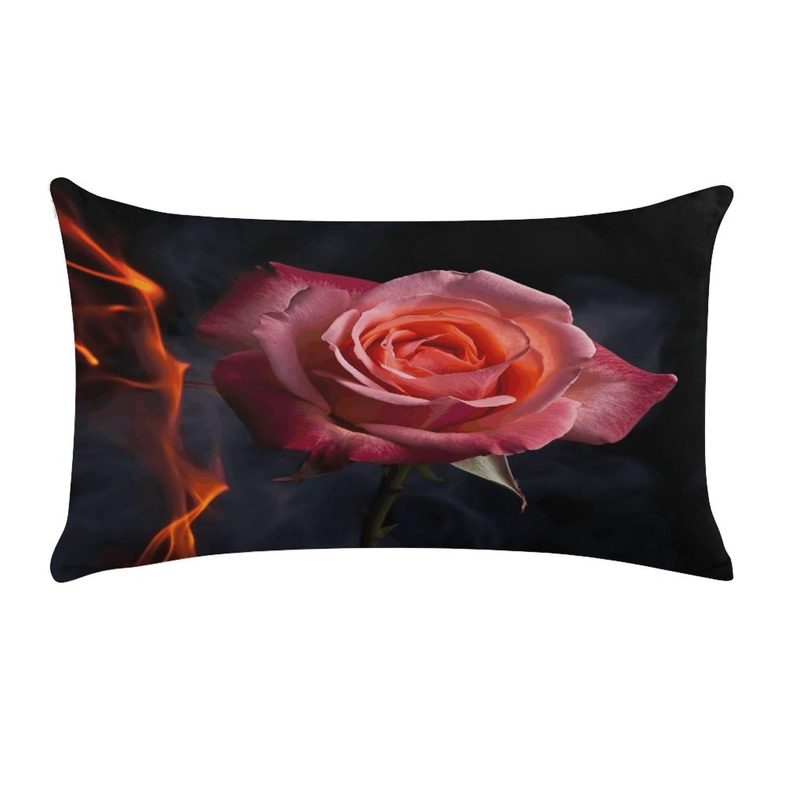 Wsoihfec Style Rose4cushion Case Throw Pillow Cover