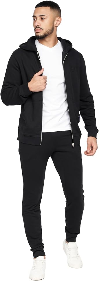 Crosshatch Mens Braxson Full Zip Hoodie