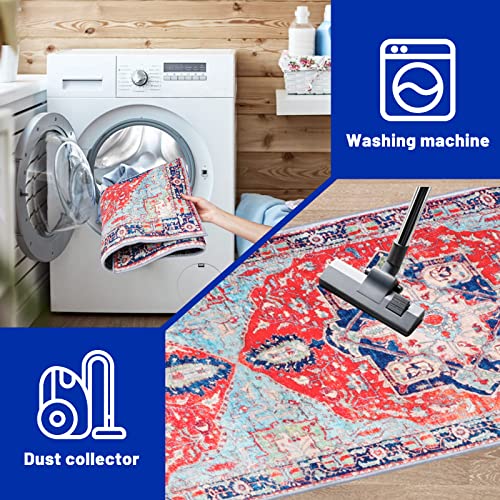 Ltkougfam Hallway Runner Rug,2' X 8' Washable Runners For Hallways,Non-Slip Runner Rugs With Rubber Backing,Faux Wool Low-Pile Boho Runner Rug For Hallways Kitchen Living Room Doorway Bedroom #TOP3