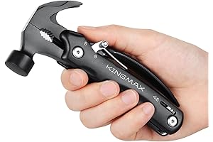 KINGMAX Claw Hammer: 12-in-1 Multitool for Outdoor Survival