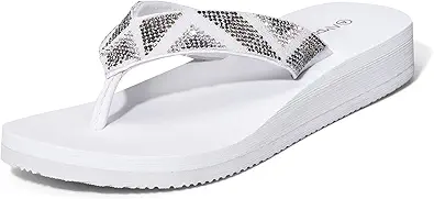 Ampeo Women's Arch Support Flip Flops Comfortable Casual Summer Beach Thong Sandals