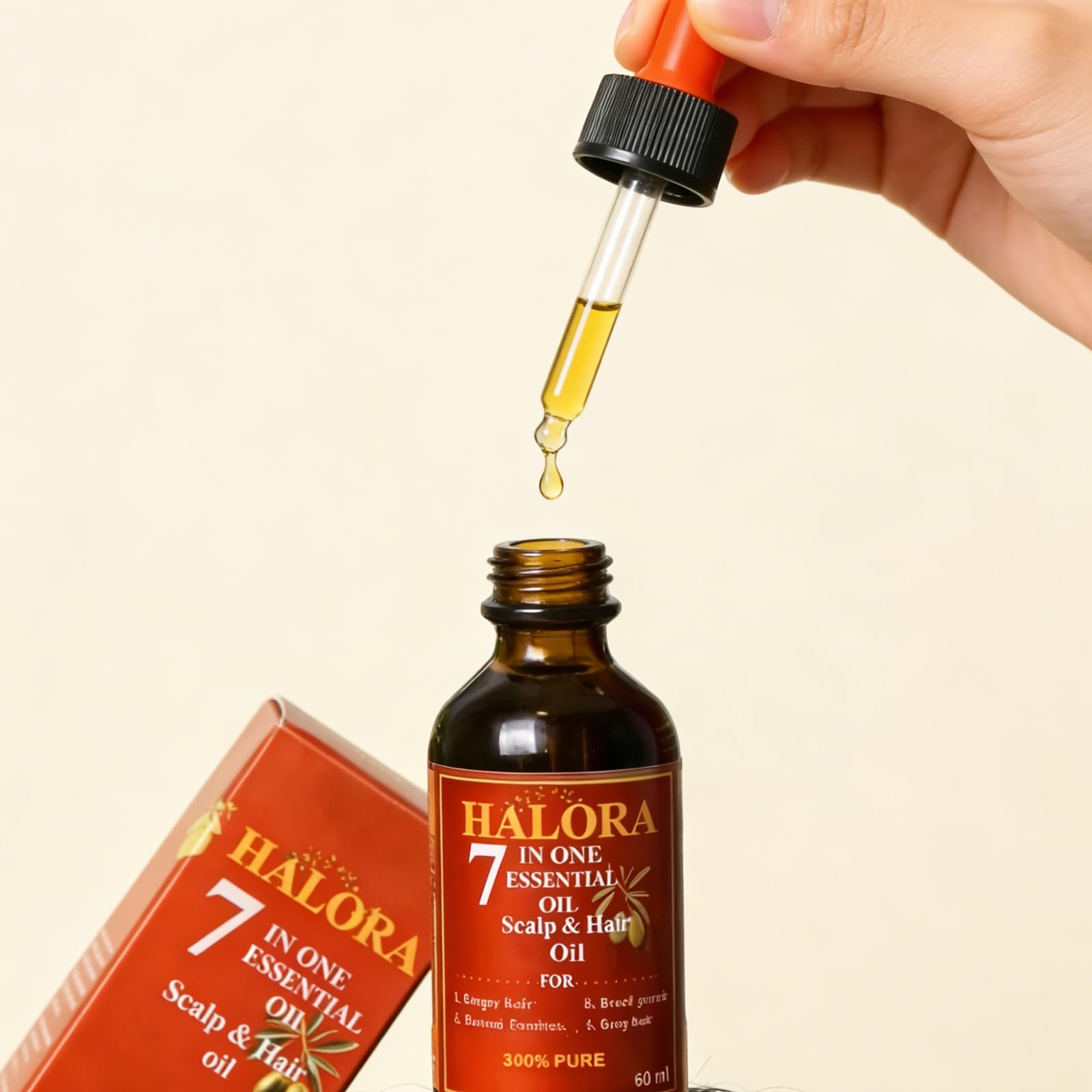 Halora Hair Growth Oil, Lightweight Scalp Nourishing Hair Oil