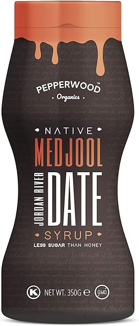Medjool Date Syrup - Cold-Pressed - Made from Organically Grown Jordanian River Medjool Dates - Non-GMO, Vegan, Kosher. 350g