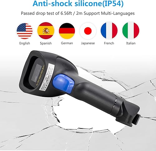 Miniatura 4 de NetumScan Escáner de código de barras Bluetooth 1D, 3 en 1, escáner inalámbrico automático de código de barras USB CCD lector de código de barras