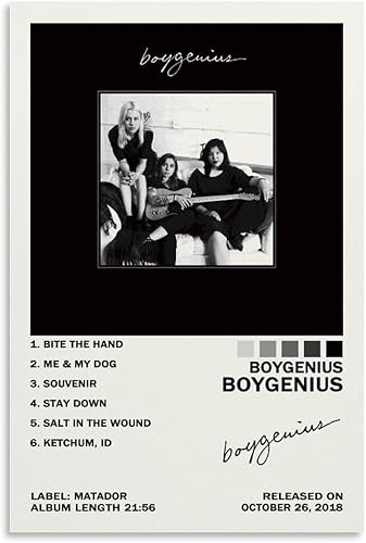 UTOYA Póster Boygenius para decoración de dormitorio, 12 x 18 pulgadas