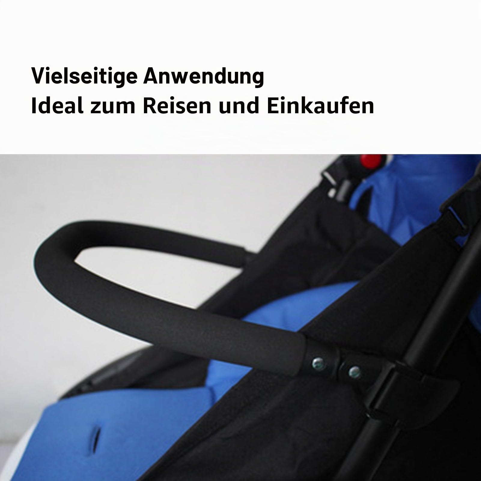 Baby Kinderwagen Armlehne Leitungstraße Stoßstangestangen Pushchair Armlast Kinderstärke Crossel, Kinderwagen und Accessoires für Tägliche Reise, Plastik, PU -Leder, 40 Cm /