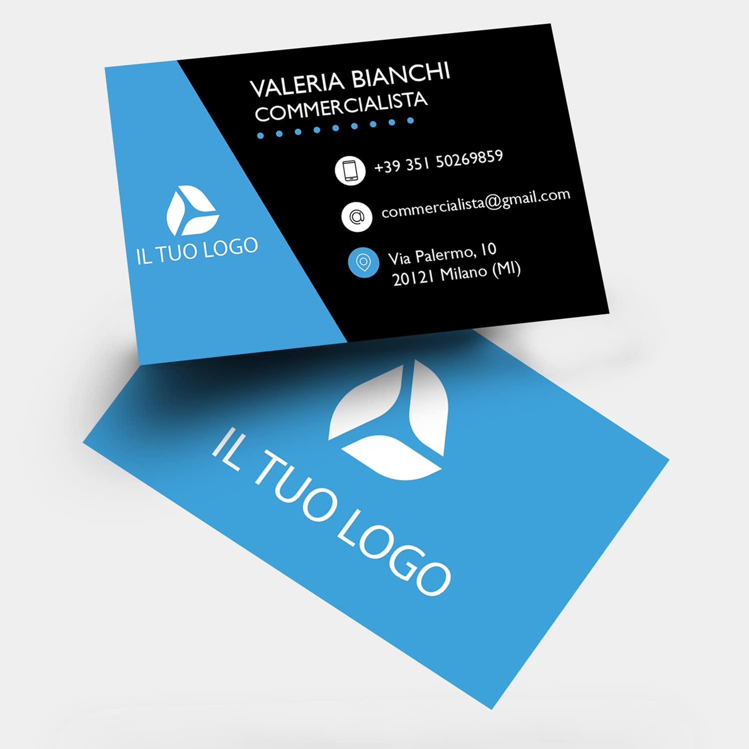 Biglietti Da Visita Personalizzati Colori E Design A Scelta |8x5c| Stapa A Colori Fronte E