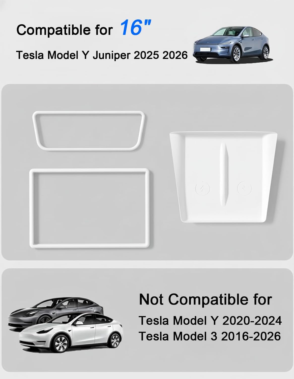 Farmogo 16'' Protector Trim Frame for Tesla Model Y Juniper Accessories image 2