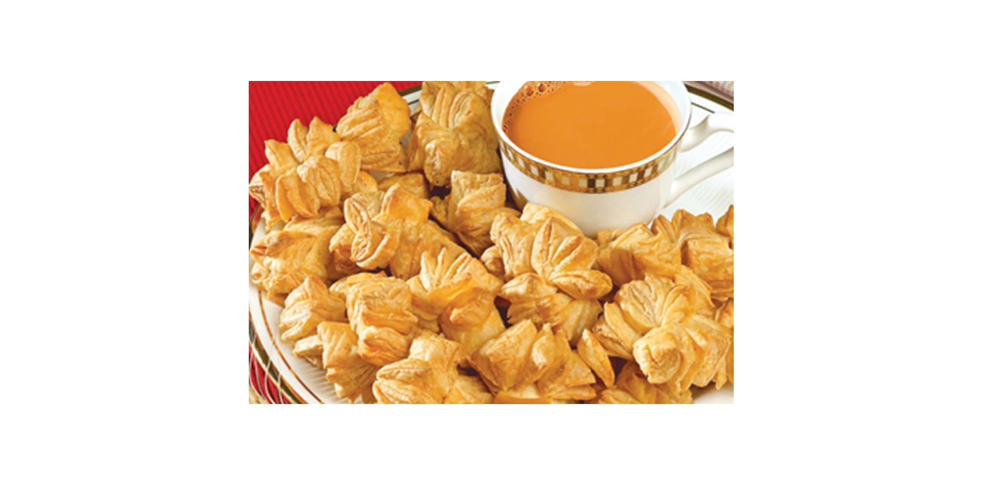 Ghotaram Shekhawati Twisted Kathi Biskut Khari Puff Tea Time Twisted Khari|Mouth-Watering Butter Khari Twists|Snacks Twisted Puff Pastry|Crunchy Croissant Twisted Khari biscuit-300g(150g*2Pac)