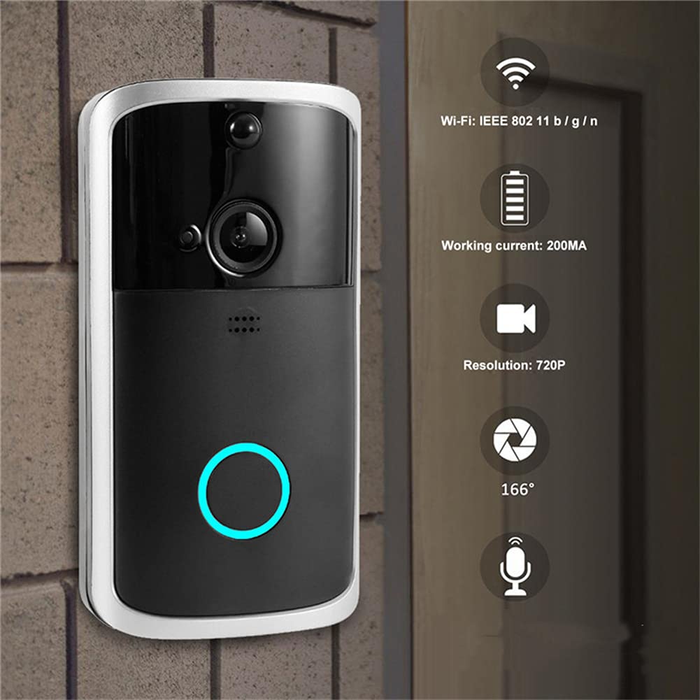 Smart Phone Wireless WiFi Video Smart Phone, Videocitofono con Campanello, Buono per La Sicurezza Domestica, Perfetto Come Il Regalo per La Casa