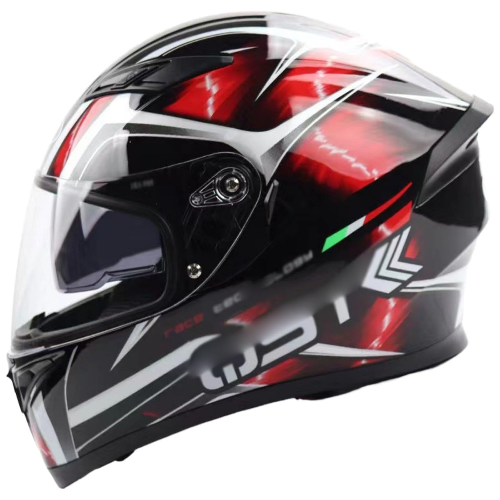 Kask motocyklowy, unisex, lekki kask motocyklowy, integralny kask do sportów ulicznych, wycieczek, rowerów wyścigowych, jazdy na motocyklu ochronna osłona na zderzenie, certyfikat ECE 22.06