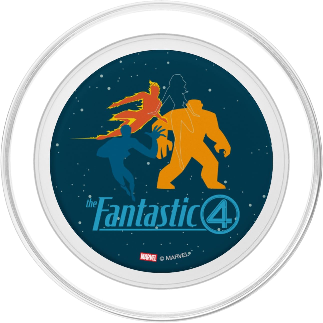 Marvel Studios The Fantastic Four: First Steps Team and Logo PopSockets PopGrip for MagSafe