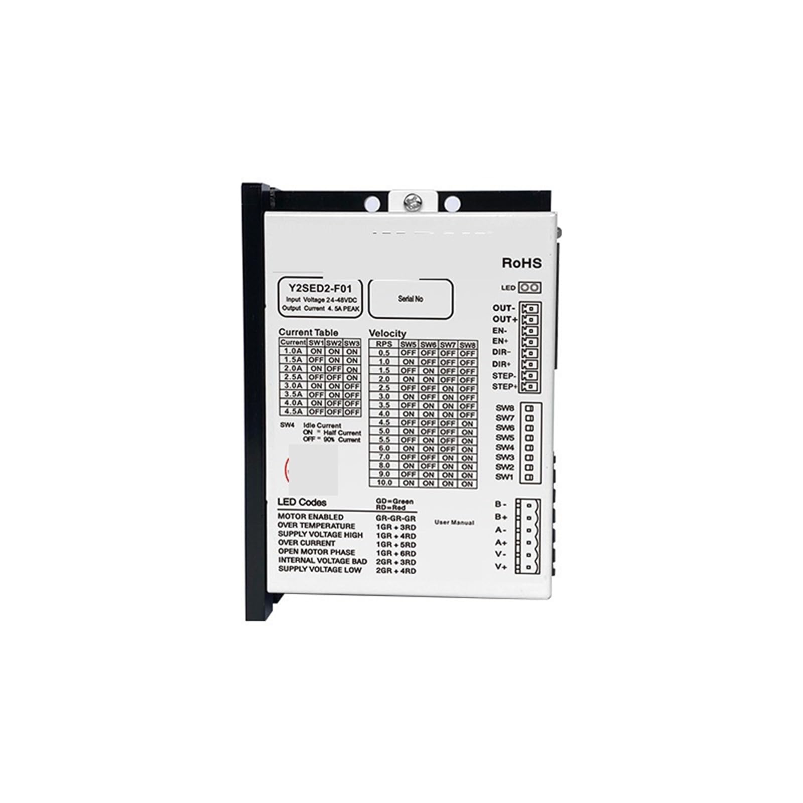 Pilote de moteur pas à pas Y2SD2H pour commande e/s boucle ouverte 1 pièce - 5
