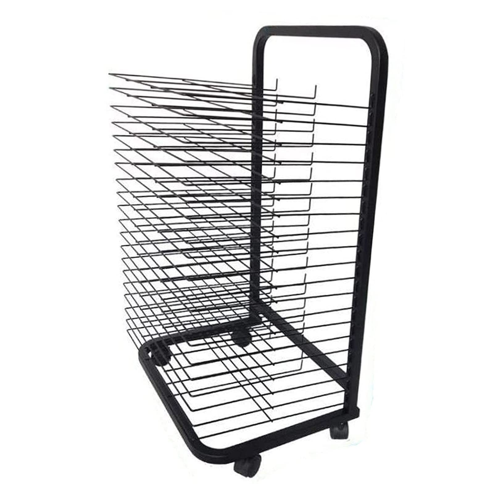 Metalowy Stojak Do Suszenia Dzieł Sztuki – Stojak Do Przechowywania I Ekspozycji Dzieł Sztuki, Mobilny Stojak Do Suszenia Dzieł Sztuki, Dwustronny, Mobilny, Solidny Metalowy Stojak Do Przechowywania
