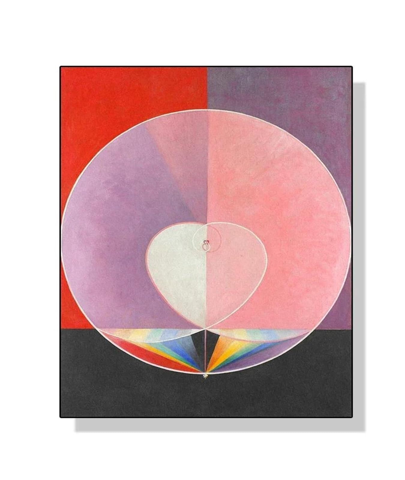 BYAMBD Aesthetic Pictures Abstract Exhibition Museum Poster Print Bohemian Scandinavian Wall Art Picture Home Room Decoration Frameless(J,40x50cm)