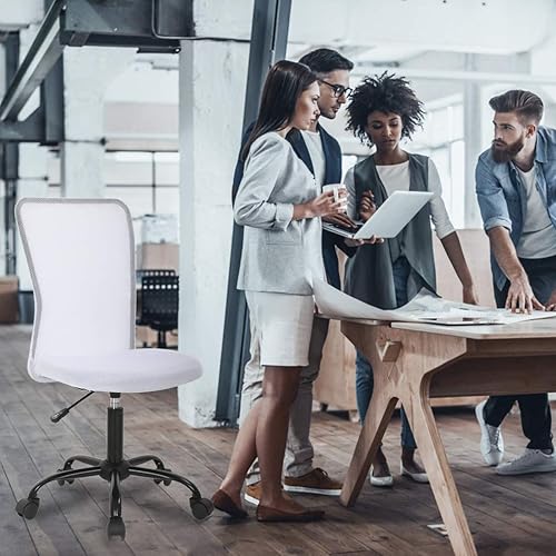 Miniatura 6 de Silla de escritorio ergonómica de malla para computadora, respaldo moderno ejecutivo, soporte para la espalda media, silla giratoria y basculante