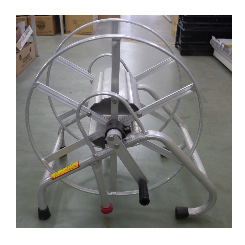 アルミホースリール約20M/アルミ ホースリール ホース 巻き取り 軽量