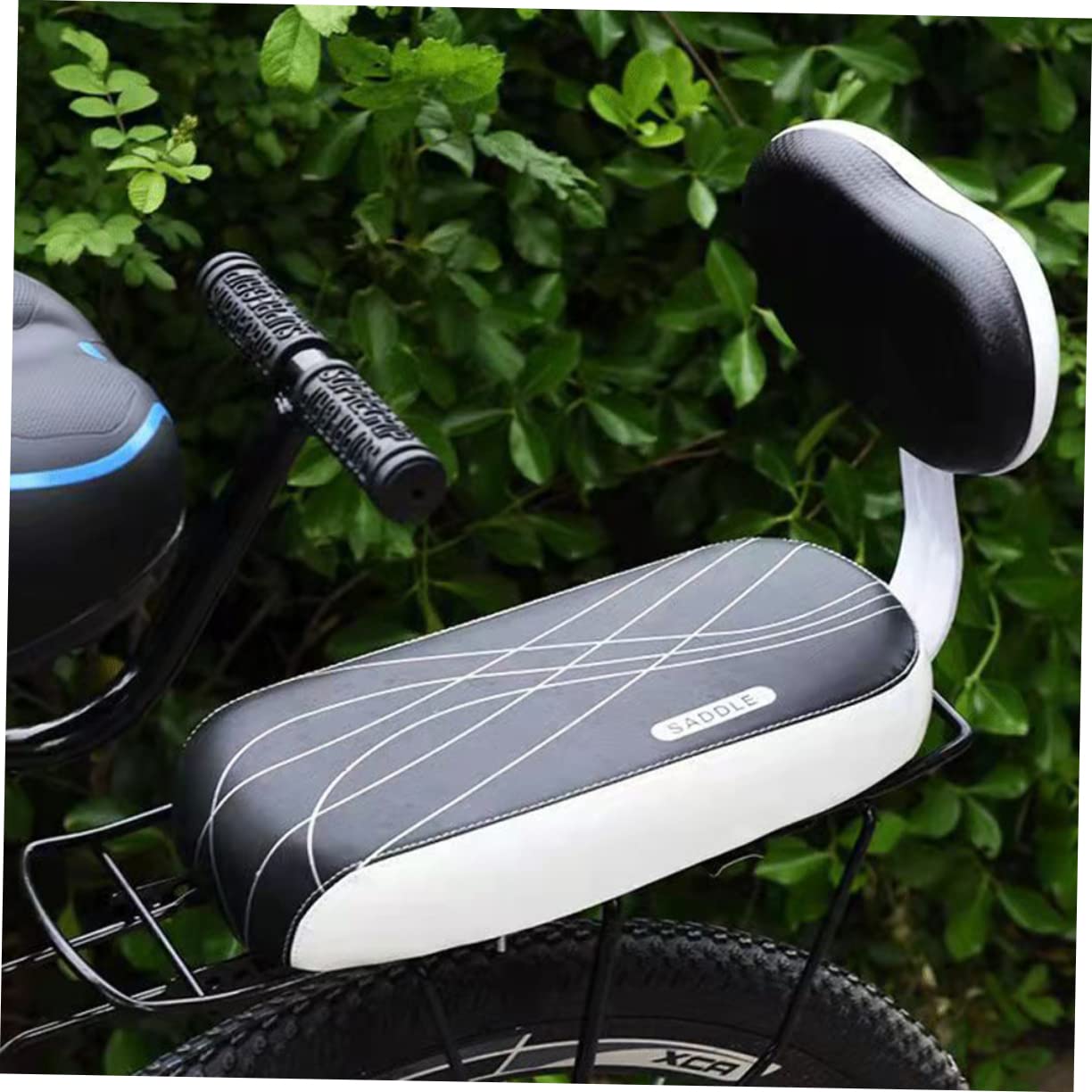 WOONEKY Asiento De Bicicleta Accesorio De Bicicleta Bicicleta Asiento para Niños Respaldo De Bicicleta Cómodo Asiento De Bebé Seguro Asiento De Bicicleta