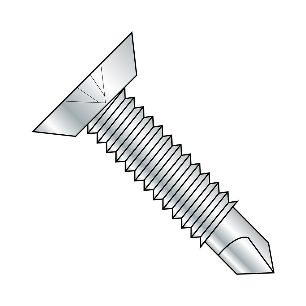 Small Parts 1212KPUMS Steel Self-Drilling Screw, Zinc Plated